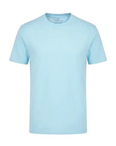 Wool & Co Man T-shirt Sky Blue Size L Cotton