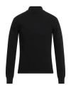 Wool & Co Man Turtleneck Black Size M Merino Wool, Cashmere