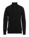 Wool & Co Man Turtleneck Black Size Xxl Wool, Polyamide