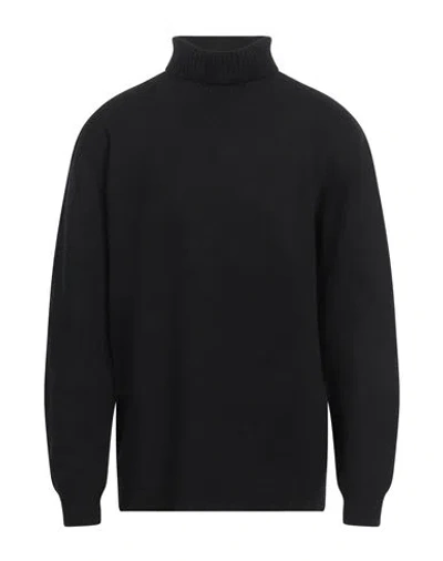 Wool & Co Man Turtleneck Black Size Xxl Wool, Polyamide