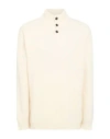 Wool & Co Man Turtleneck Cream Size Xxl Wool, Polyamide In White