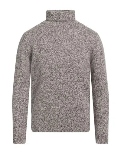 Wool & Co Man Turtleneck Dark Brown Size Xl Wool, Polyamide