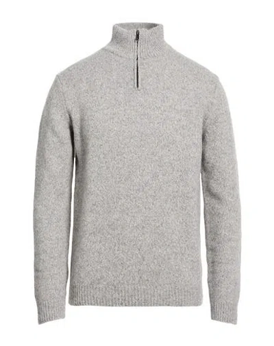 Wool & Co Man Turtleneck Grey Size L Wool, Polyamide In Gray