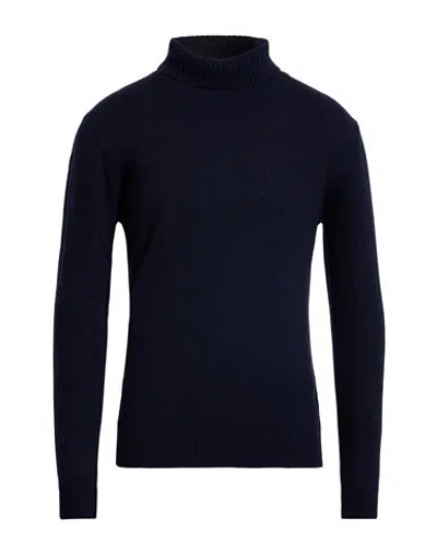 Wool & Co Man Turtleneck Midnight Blue Size M Wool, Polyamide