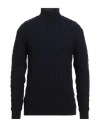 Wool & Co Man Turtleneck Midnight Blue Size Xxl Wool, Polyamide