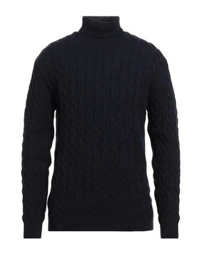 Wool & Co Man Turtleneck Midnight Blue Size Xxl Wool, Polyamide