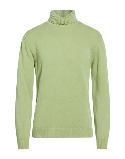 Wool & Co Man Turtleneck Military Green Size L Wool