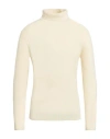 Wool & Co Man Turtleneck Off White Size L Wool, Polyamide In Neutral