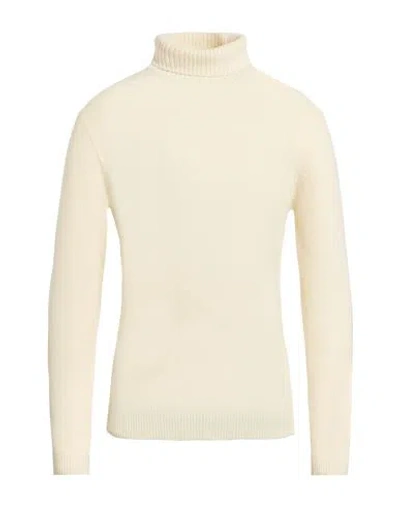 Wool & Co Man Turtleneck Off White Size L Wool, Polyamide In Neutral