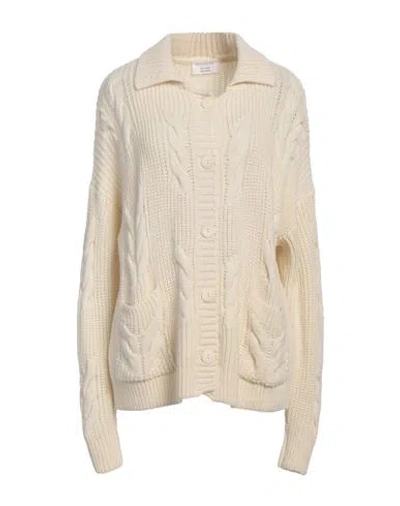 Wool & Co Woman Cardigan Ivory Size 1 Merino Wool, Acrylic