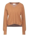 Wool & Co Woman Sweater Camel Size 2 Merino Wool In Neutral