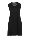 Wool & Co Woman Tank Top Black Size 2 Linen, Elastane