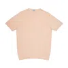 Wool-co Men's Crew Neckline Wool & Co Sunset Cotton Thread In Pink