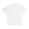 Wool-co Men's Crew Neckline Wool & Co White Cotton Thread In White