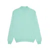 Wool-co Men's Sweater Wool & Co Lupetto Rasato In Green