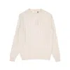 Wool-co Men's Sweater Wool & Co Parocollo Trecce In Neutral