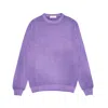 Wool-co Men's Sweater Wool & Co Parodicollo Old In Purple