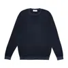 Wool-co Mesh Paricollo Rasato In Blue