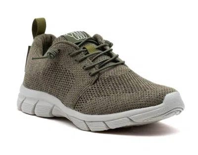 Woolloomooloo Men's Fraser Ii Sneaker In Khaki Merino Wool In Khaki