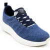 Woolloomooloo Merino Wool Lace-up Sneaker In Denim Grey