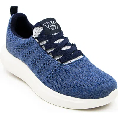 Woolloomooloo Merino Wool Lace-up Sneaker In Denim Grey