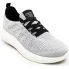 Woolloomooloo Women's Eden Sneaker In Grey Jet Merino Wool In Grey Jet