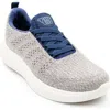 Woolloomooloo Women's Eden Sneaker In Natural Denim Merino Wool In Natural Denim