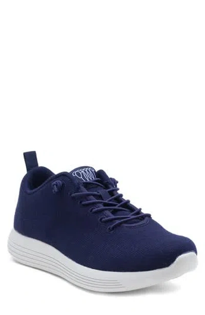 Woolloomooloo Merino Wool Lace-up Sneaker In Navy Blue
