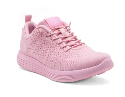 Woolloomooloo Women's Belmont Pastel Sneaker In Blush In Gold