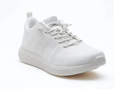 Woolloomooloo Women's Belmont Sneakers In Ice Merino Wool In Multi