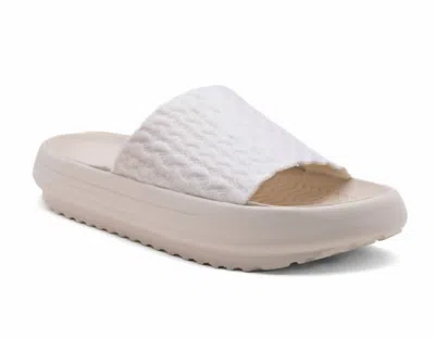 Woolloomooloo Women's Camden Slide Sandal In Ice In White