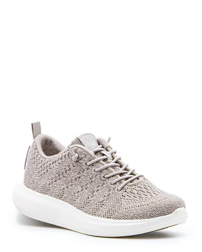 Woolloomooloo Women's Coogee Sneaker In Natural Merino Wool In Multi