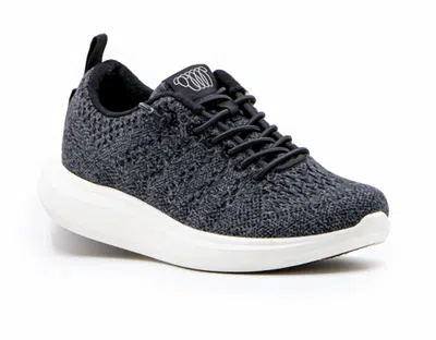 Woolloomooloo Women Coogee Wool Sneaker In Black Merino