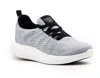 Woolloomooloo Women's Eden Sneaker In Grey Jet Merino Wool