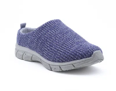Woolloomooloo Women's Mudgee All Terrain Slipper In Blue Multi Merino Wool