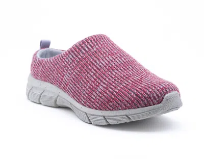 Woolloomooloo Women's Mudgee All Terrain Slipper In Red Multi Merino Wool