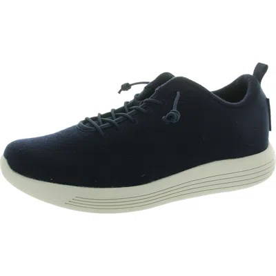 Woolloomooloo Womens Padded Insole Merino Wool Casual And Fashion Sneakers In Blue