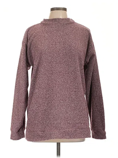 Pre-owned Woolly Threads Turtleneck Sweater In Burgundy