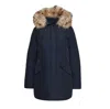 Woolrich Detachable Fur Collar Parka Coat