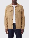 Woolrich Linen Blend Safari Overshirt Gd In Brown