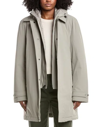 Woolrich 2-in-1 Car Coat In Grey