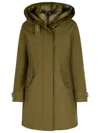 Woolrich Authentic 3 In 1 Parka Jacket In Green