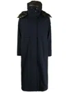 Woolrich 3-in-1 Hooded Trench Coat In Blue