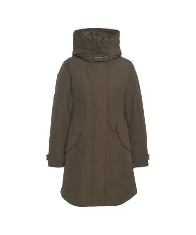 Woolrich 3-in-1 Olive Green Parka With Removable Insulation