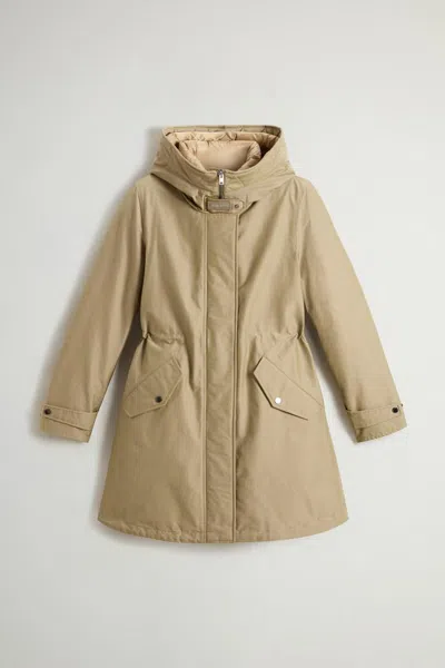 Woolrich 3 In 1 Versatile Jacket In Cornstalk Two Tone