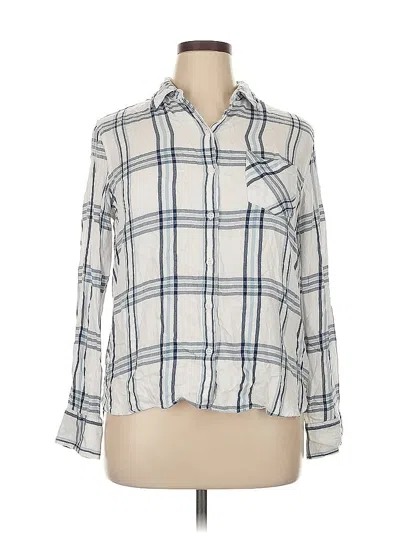 Pre-owned Woolrich 3/4 Sleeve Button Down Shirt In White