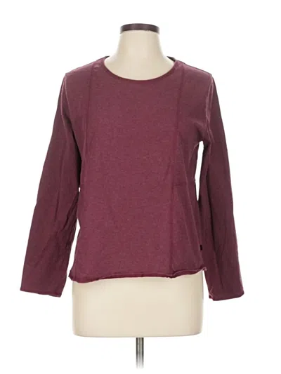 Pre-owned Woolrich 3/4 Sleeve T-shirt In Burgundy