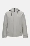 Woolrich Crestmont Hooded Zip-front Jacket In Gray