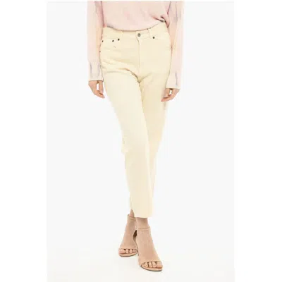 Woolrich 5-pockets Cotton Twill Pants In White