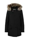 Woolrich Arctic Parka Detachable Fur In Negro